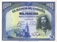 CARTAMONETA ESTERA - SPAGNA - Alfonso XIII (1886-1931) - 1.000 Pesetas 15/08/1928
SPL