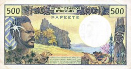 CARTAMONETA ESTERA - TAHITI - Quinta Repubblica (1959) - 500 Franchi 1970-85 Pick 25 Papete
qSPL