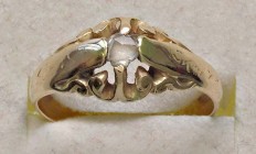 VARIE - Gioielli da antiquariato Anello in oro 18 kt con diamante 0,05 ct, gr. 3,84
Ottimo