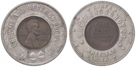VARIE - Gettoni USA - 1909, bimetallico
MB-BB