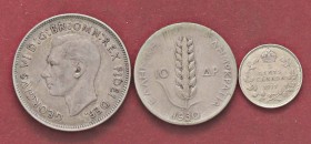 LOTTI - Estere AUSTRALIA - Fiorino 1951, Grecia 10 dracme 1930, Canada 5 cents 1917 Lotto di 3 monete
MB÷SPL