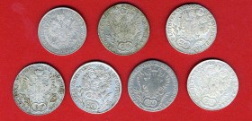 LOTTI - Estere AUSTRIA - 20 kreuzer Lotto di 7 monete
MB÷SPL+