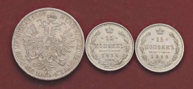 LOTTI - Estere AUSTRIA - Fiorino 1860, Russa 15 copechi 1913 e 1914
qSPL÷qFDC