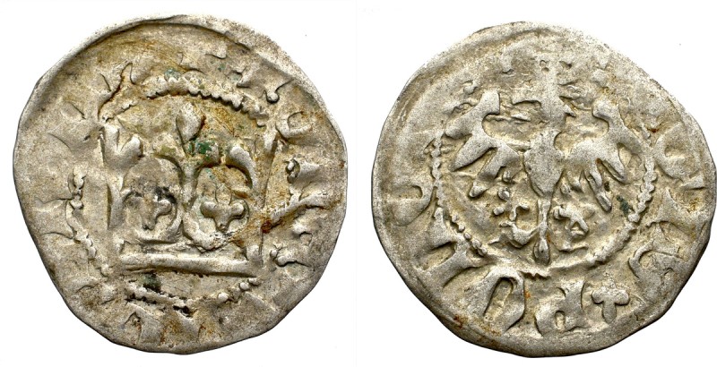 Poland Middleages
 Władysław II Jagiełło, Półgrosz bez daty, Kraków 
Grade: XF...