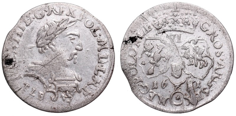 John III Sobieski (1674-1696)
 John III Sobieski, 6 groschen 1681, Cracow Bardz...