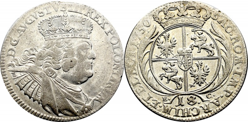 Augustus III (1733-1763)
 August III Sas, Ort 1756 EC, Lipsk - zamknięta 6 Czyt...