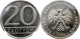 PRL, 20 złotych 1984 - NGC UNC