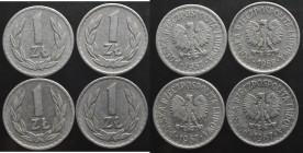PRL, zestaw 1 złoty 1957-1968