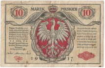 II RP, 10 marek polskich 1916, Generał