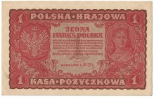 II RP, 1 marka polska 1919 I SERJA LH