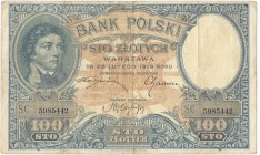 100 złotych 28 lutego 1919 S.C.