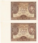 II RP, zestaw 100 złotych 1934 BO i BG