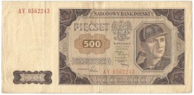 PRL, 500 złotych 1948 AY