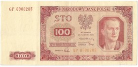PRL, 100 złotych 1948 GP - bez ramki