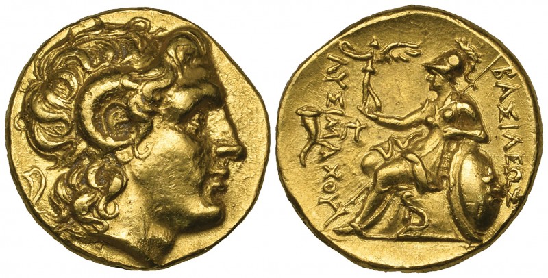 Kings of Thrace, Lysimachus (323-281 BC), gold stater, Alexandria Troas, c. 297-...