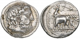 Seleucid Kings, Seleucus I (312-287 BC), tetradrachm, Seleucia on the Tigris, from 296/5 BC, laureate head of Zeus right, rev., ΒΑΣΙΛΕΩΣ ΣΕΛΕΥΚΟΥ, Ath...