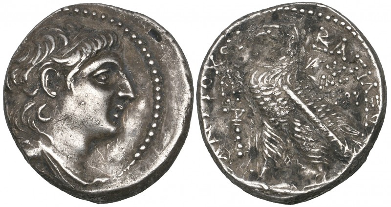 Seleucid Kings, Antiochus VII (138-129 BC), didrachm, Tyre, 136/5 BC, diademed b...
