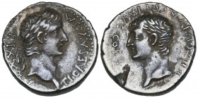Tiberius and Drusus, drachm of Caesarea-Eusebia in Cappadocia, 33-34, laureate head of Tiberius right, rev., bare head of Drusus left, 3.62g (RPC 3622...