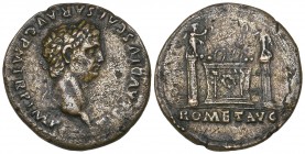 Claudius (41-54), quadrans, Lyon, 41-42, TI CLAVDIVS CAESAR AVG P M TR P IMP, laureate head right, rev., ROM ET AVG, altar of Lugdunum, 3.19g (RIC 1; ...