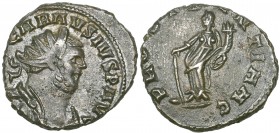 Carausius (286-293), antoninianus, uncertain mint, […..] CARAVSIVS P AVG, radiate bust right, rev., PROVIDENTIA AG (sic), Providentia standing left wi...