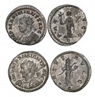 Maximian Hercules (286-305), antoniniani (2), Lyon, 290-291, comprising bust left in consular robes, rev., Pax left, 3.69g (Bastien 385) and military ...