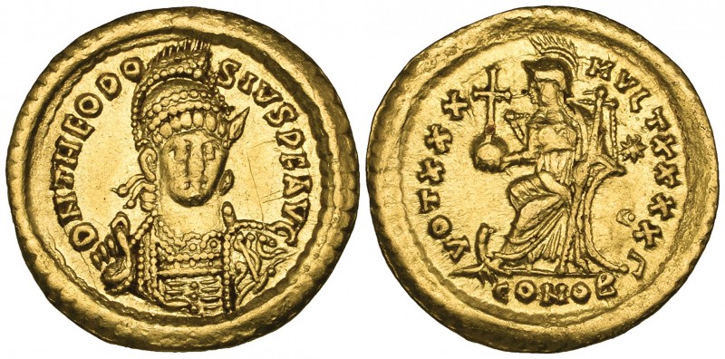 Theodosius II (402-450), solidus, Constantinople, 430-440, D N THEODOSIVS P F AV...