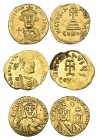 Constans II (641-668), solidus, Constantinople, facing bust, rev., cross on steps; officina S, 4.31g (DO 17; S. 954), clipped, some graffiti, good ver...