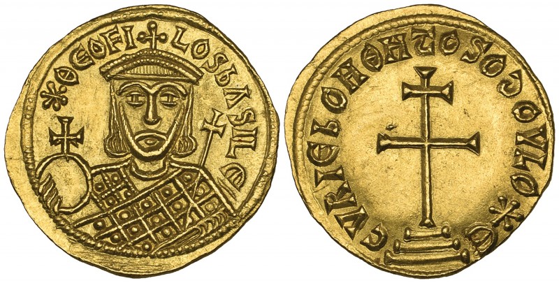 Theophilus (829-842), solidus, Constantinople, 829-830, * ΘEOFILOS bASILE’, faci...