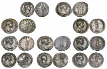 Trajan (98-117), denarii (10), Rome, reverse types comprising Genius standing left, Mars advancing left, Virtus standing right, Victory standing left,...