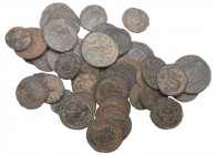 Faustina Junior, sestertius, Rome, bust right, rev., Fecunditas (RIC 1635), green patina, reverse weak, very fine; with Roman bronze coins (126), main...