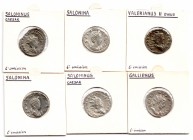 Gallienus (253-268) and family, antoniniani (6), comprising Gallienus, rev., Vict Germanica (Elmer 84), Salonina (2), rev., Deae Segetiae and Felicita...