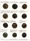 Second & Third Tetrarchies, specialist group of folles (12), Lyon mint, comprising Second Tetrarchy, of Galerius as Augustus (Bastien 372 and 372 var ...