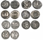 Constantius II (337-361), siliquae (4), Lyon, comprising rev., VOT XXX MVLTIS XXXX in wreath (3, Bastien 229 (2.93g) and 260 (2, 2.00g and 1.66g)) and...