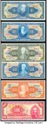 Brazil Group Lot of 6 Examples About Uncirculated-Crisp Uncirculated. All examples are Crisp Uncirculated except the 5 Cruzeiros. Possible trimming is...