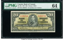 Canada Bank of Canada $20 2.1.1937 Pick 62b BC-25b PMG Choice Uncirculated 64. 

HID09801242017

© 2020 Heritage Auctions | All Rights Reserve
