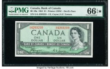 Canada Bank of Canada $1 1954 Pick 66a BC-29a "Devil's Face" PMG Gem Uncirculated 66 EPQ S. 

HID09801242017

© 2020 Heritage Auctions | All Rights Re...