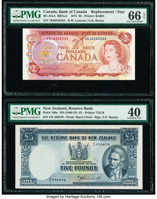 Canada Bank of Canada $2 1974 Pick 86a BC-47aA Replacement PMG Gem Uncirculated ...