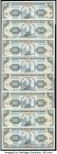 Ecuador Banco Central del Ecuador Group Lot of 8 Low Serial Number Examples About Uncirculated-Crisp Uncirculated. Minor foreign substance is noted on...