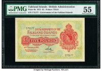 Falkland Islands Government of the Falkland Islands 5 Pounds 30.1.1975 Pick 9b PMG About Uncirculated 55. 

HID09801242017

© 2020 Heritage Auctions |...