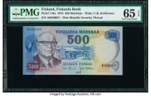 Finland Finlands Bank 500 Markkaa 1975 Pick 110a PMG Gem Uncirculated 65 EPQ. 

HID09801242017

© 2020 Heritage Auctions | All Rights Reserve