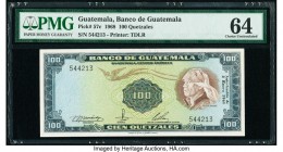 Guatemala Banco de Guatemala 100 Quetzales 3.1.1968 Pick 57c PMG Choice Uncirculated 64. 

HID09801242017

© 2020 Heritage Auctions | All Rights Reser...