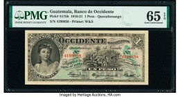 Guatemala Banco de Occidente en Quezaltenango 1 Peso 2.11.1921 Pick S175b PMG Gem Uncirculated 65 EPQ. 

HID09801242017

© 2020 Heritage Auctions | Al...