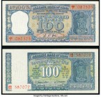 India Reserve Bank of India 100 Rupees ND (1967) Pick 62b Jhun6.7.5.2 Crisp Uncirculated. India Reserve Bank of India 100 Rupees ND (1970) Pick 64a Jh...