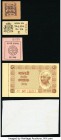 India Grouping of 5 Examples Extremely Fine. This lot includes a blank watermarked example.

HID09801242017

© 2020 Heritage Auctions | All Rights Res...