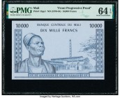 Mali Banque Centrale du Mali 10,000 Francs ND (1970-84) Pick 15pp1 Front Progressive Proof PMG Choice Uncirculated 64 EPQ. 

HID09801242017

© 2020 He...