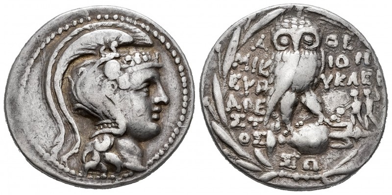 Attica. Atenas. Tetradracma de nuevo estilo. 139 a. C. (Seaby-254). Ag. 16,55 g....