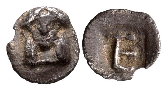 Ionia. Kolophon. Tetartemorión. 450-410 a.C. (Klein-398). (Colophon-7). Anv.: Ca...
