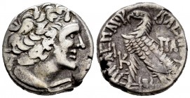 Egipto Ptolemaico. Ptolomeo X. Alexander I. Tetradracma. RY 20 = 95/4 a.C. Alejandría. (Svoronos-1680). (Sng Cop-369). (Dca-68). Anv.: Cabeza de Ptomo...