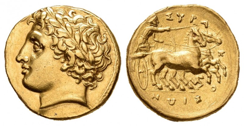 Sicilia. Siracusa. Agathokles. Dracma de oro. 317-310 a.C. (Sng Ans-549). (Sng C...