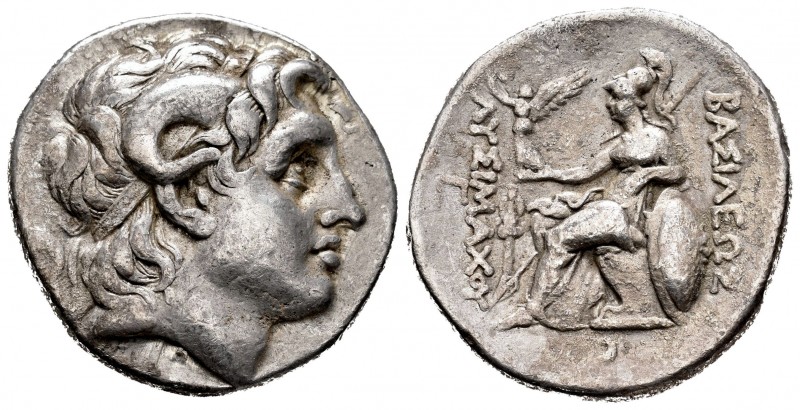 Reino de Tracia. Lisímaco. Tetradracma. 287-282 a.C. Pergamon. (Thompson-229). A...